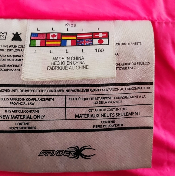 Spyder Girls 3/4 Legnth Puffer  Coat - Picture 5 of 5